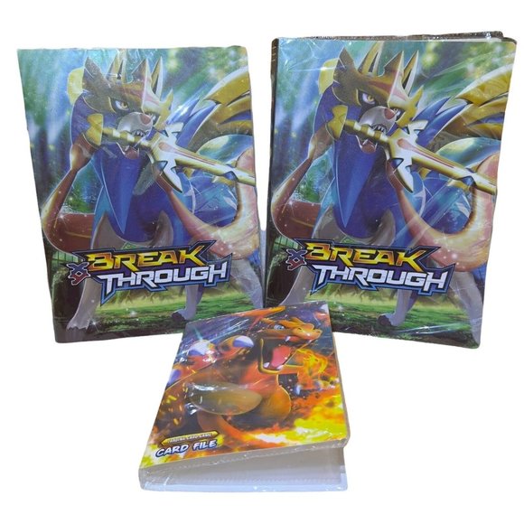 Lot of 3 Pokemon Album card holders Folder Binder Trading card file‎ NEW -READ - Picture 1 of 10